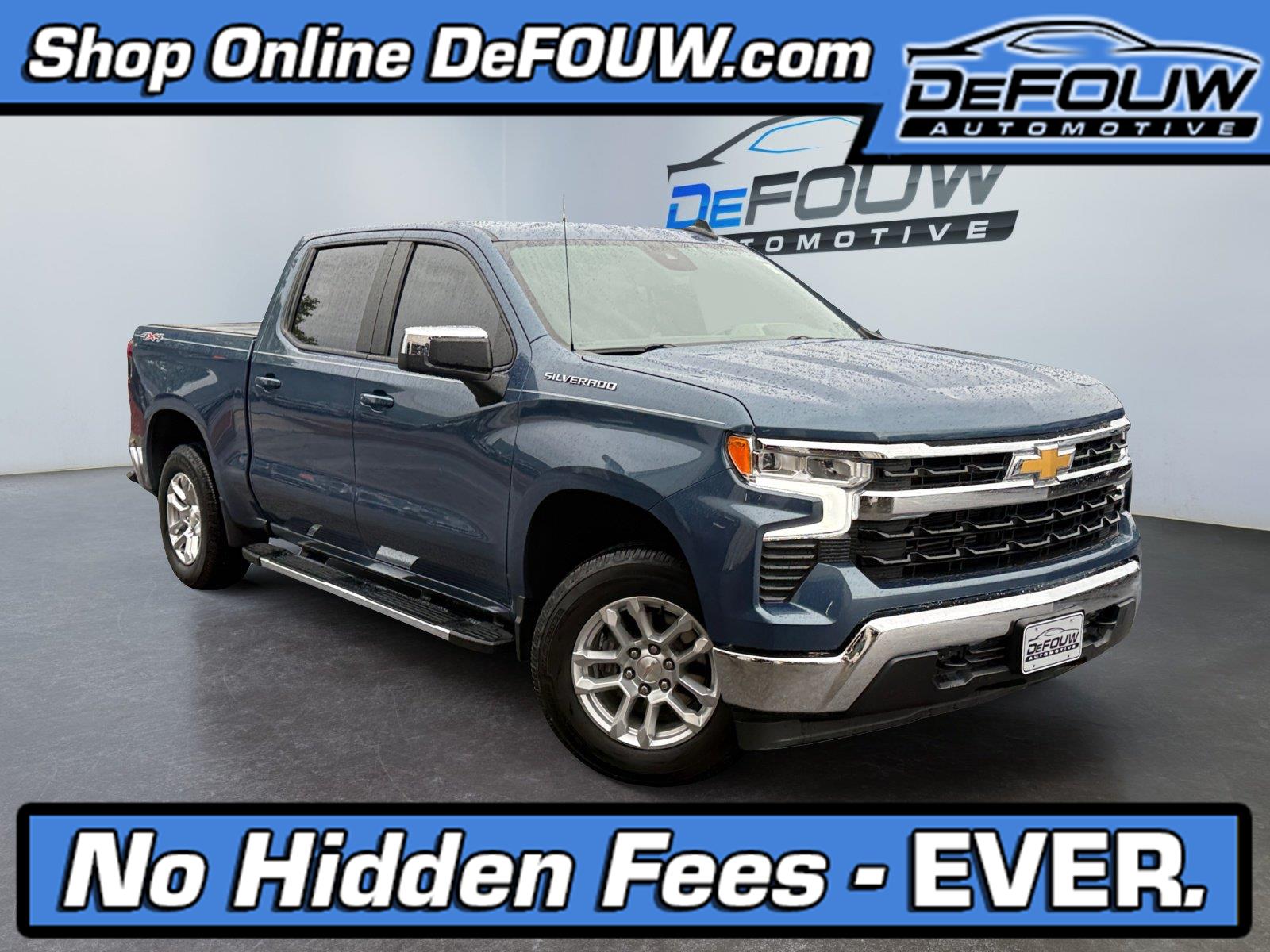 Lakeshore Blue Metallic 2024 Chevrolet Silverado 1500 Pickup Truck Four-Wheel Drive 8-Speed Automatic