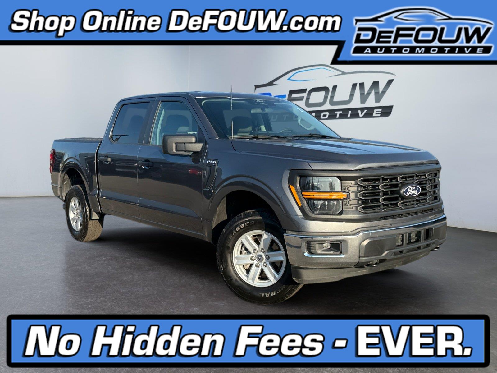 Carbonized Gray 2024 Ford F-150 Pickup Truck Four-Wheel Drive Automatic