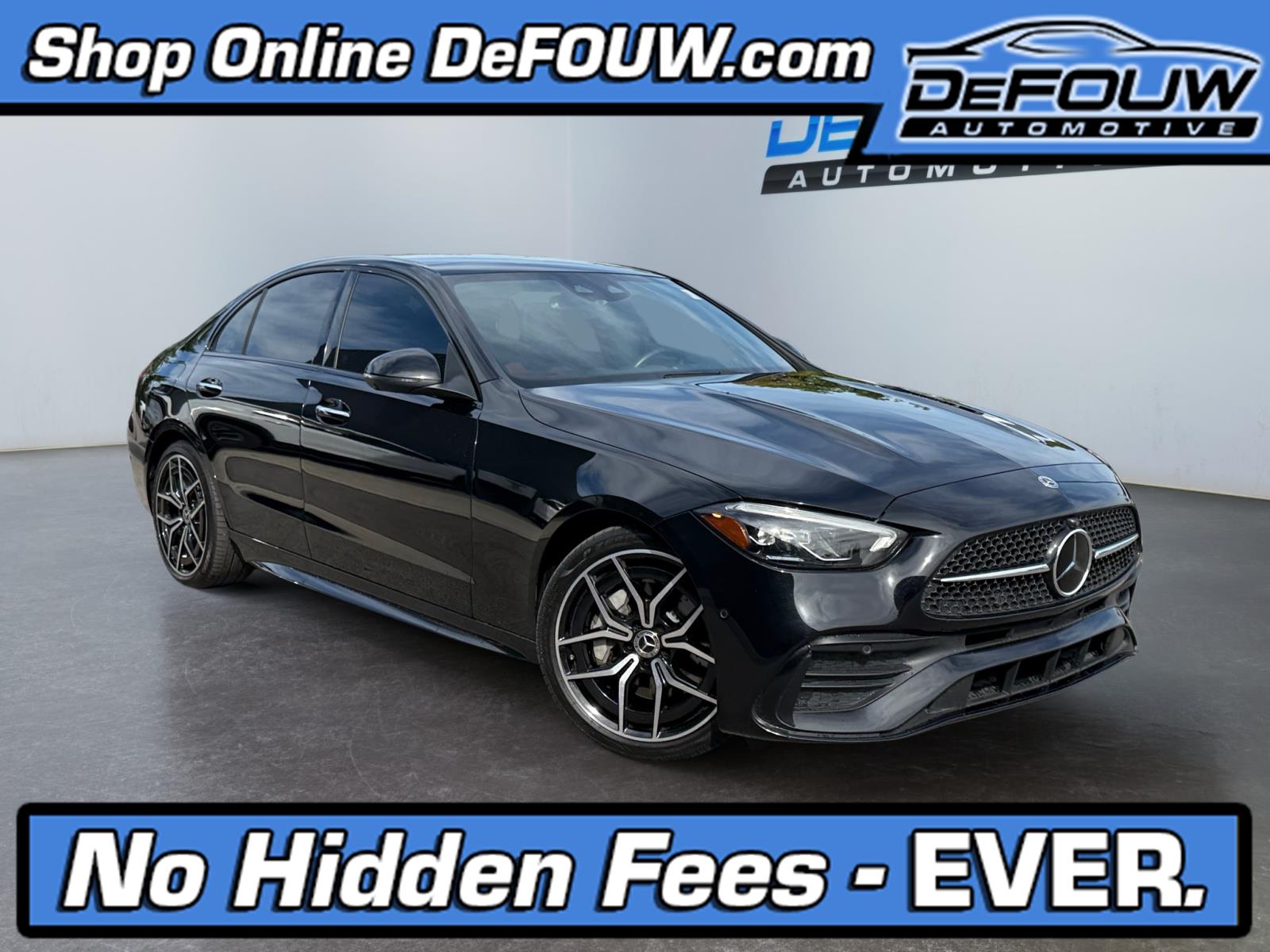 Black 2023 Mercedes-Benz C-Class Sedan All-Wheel Drive Automatic