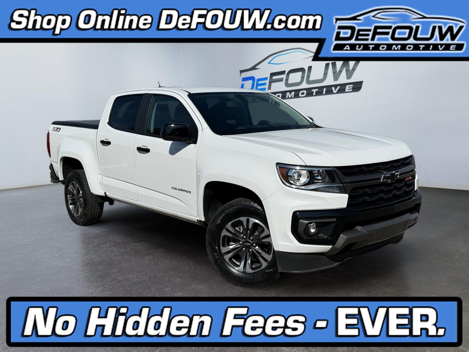 Summit White 2021 Chevrolet Colorado Pickup Truck Four-Wheel Drive 8-Speed Automatic