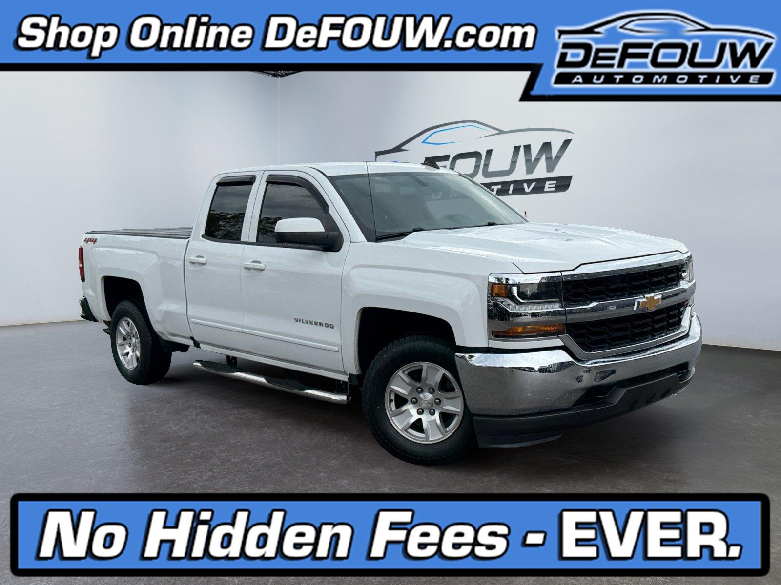 Summit White 2018 Chevrolet Silverado 1500 Pickup Truck Four-Wheel Drive 6-Speed Automatic