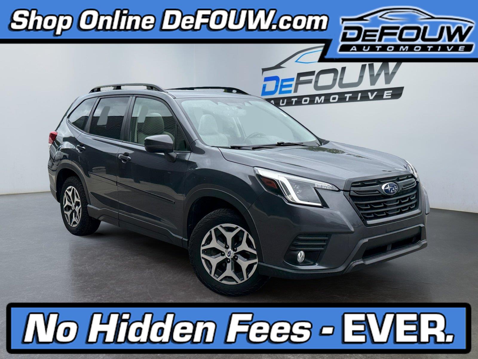 Magnetite Gray Metallic 2022 Subaru Forester SUV / Crossover All-Wheel Drive Continuously Variable Transmission