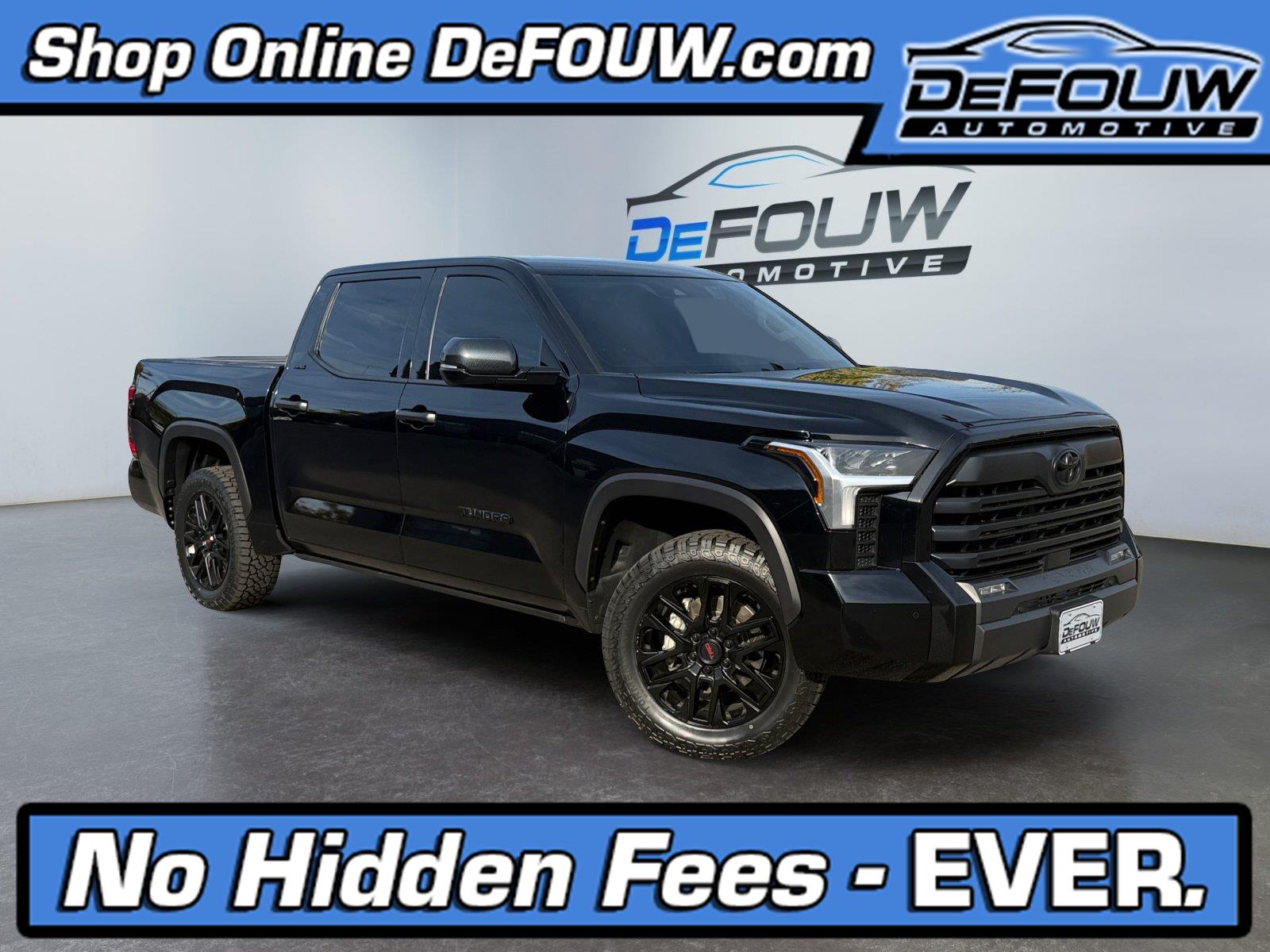 Midnight Black Metallic 2024 Toyota Tundra Pickup Truck Four-Wheel Drive Automatic