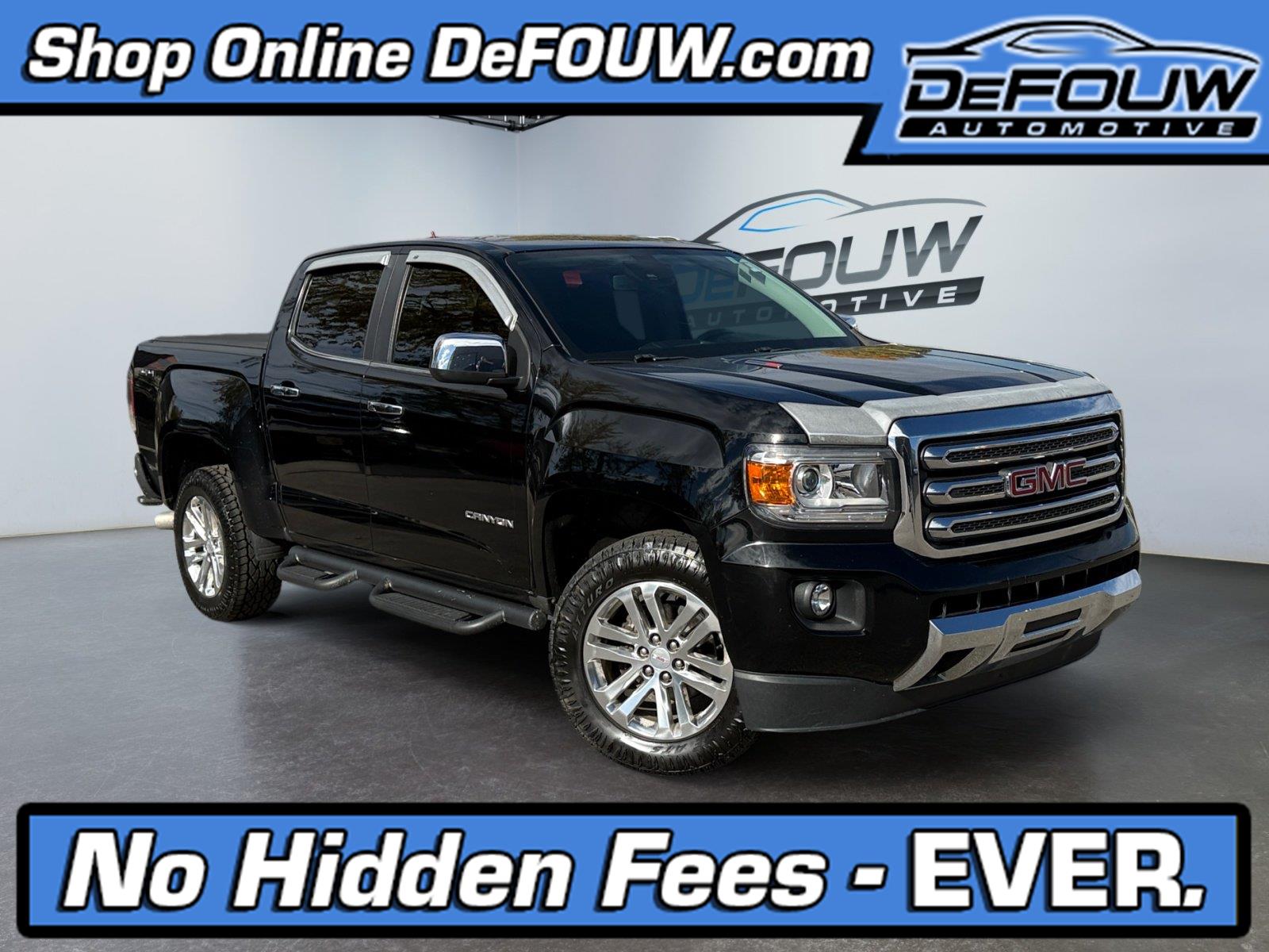 Onyx Black 2016 GMC Canyon Pickup Truck Four-Wheel Drive 6-Speed Automatic