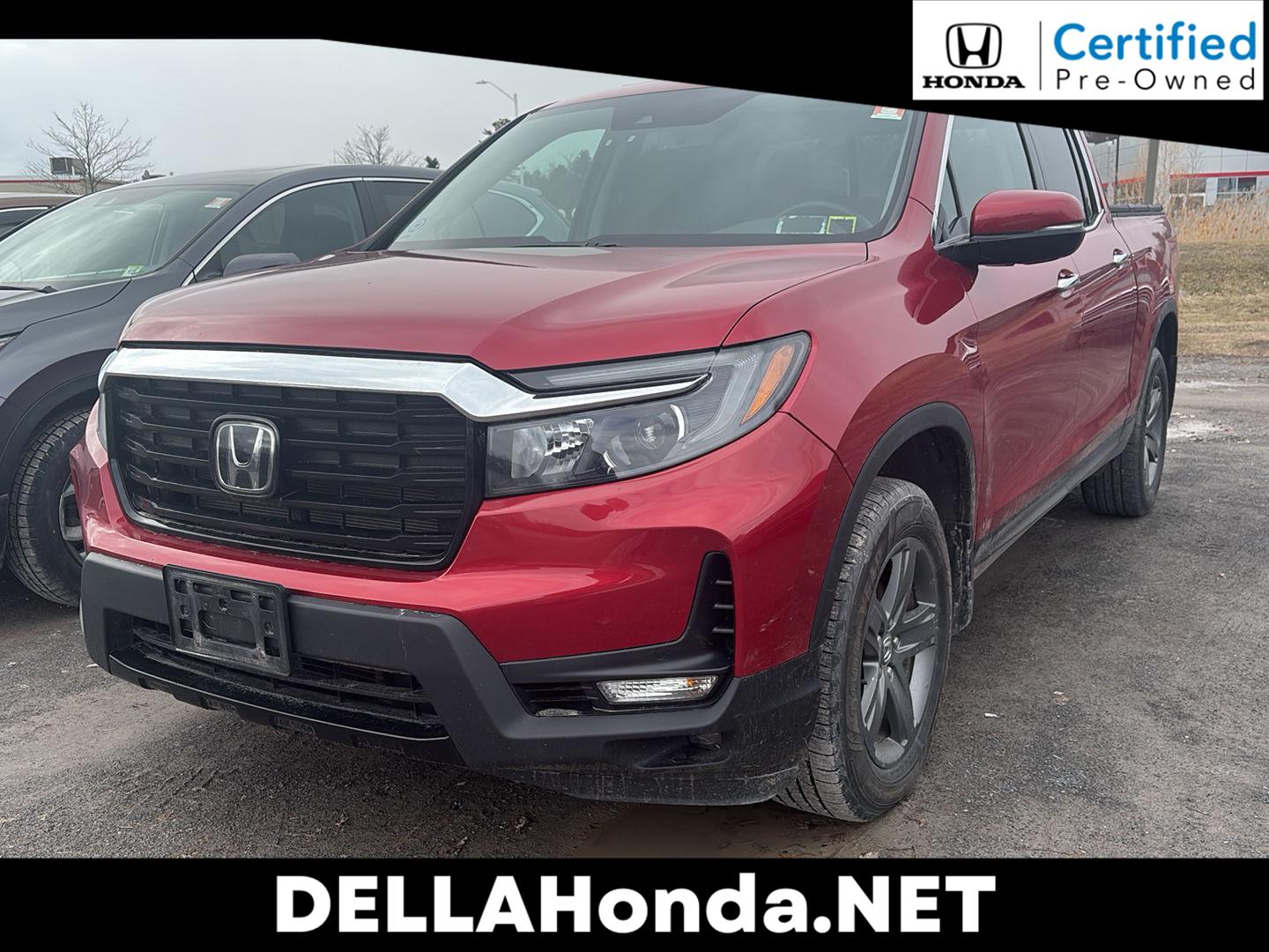 Radiant Red Metallic II 2022 Honda Ridgeline RTL-E AWD Pickup Truck All-Wheel Drive Automatic