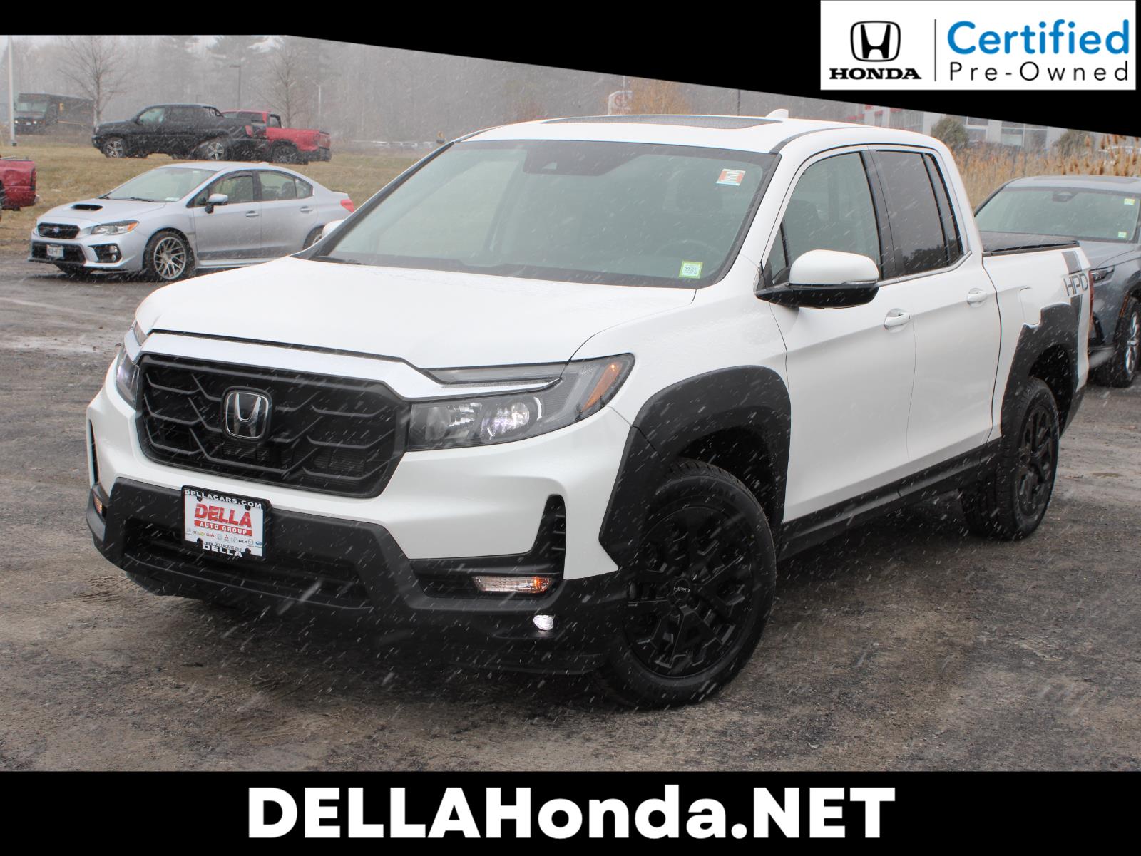 Platinum White Pearl 2023 Honda Ridgeline RTL AWD Pickup Truck All-Wheel Drive Automatic