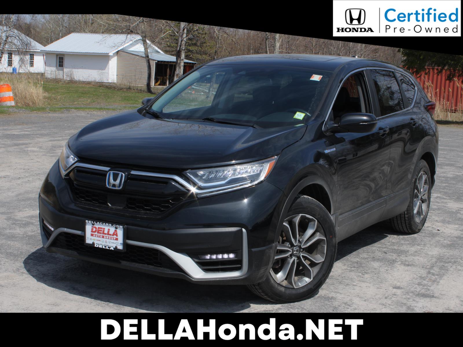 Crystal Black Pearl 2022 Honda CR-V Hybrid EX-L AWD SUV / Crossover All-Wheel Drive Continuously Variable Transmission