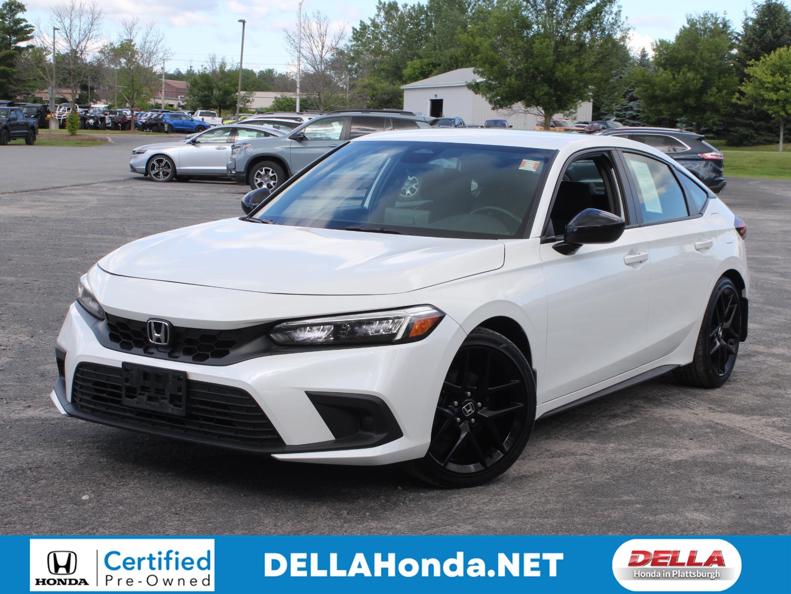 Platinum White Pearl 2024 Honda Civic Hatchback Hatchback Front-Wheel Drive Continuously Variable Transmission