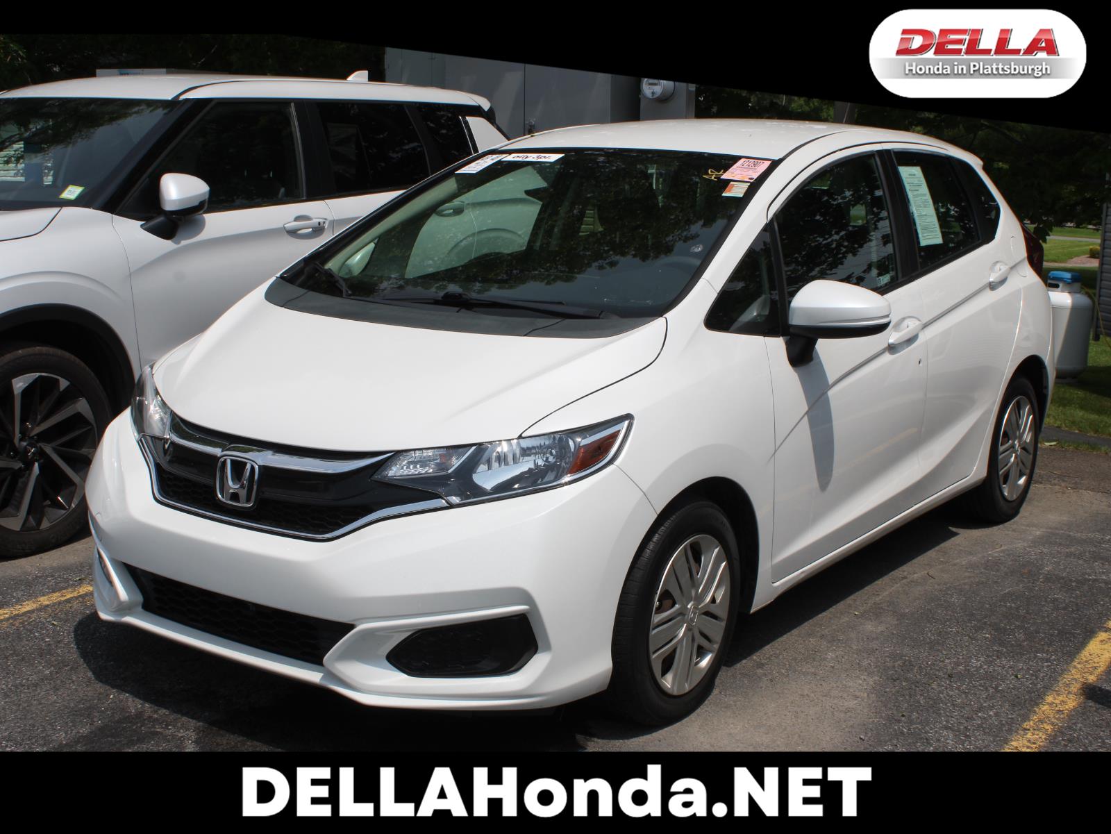 Platinum White Pearl 2019 Honda Fit Hatchback Front-Wheel Drive Continuously Variable Transmission