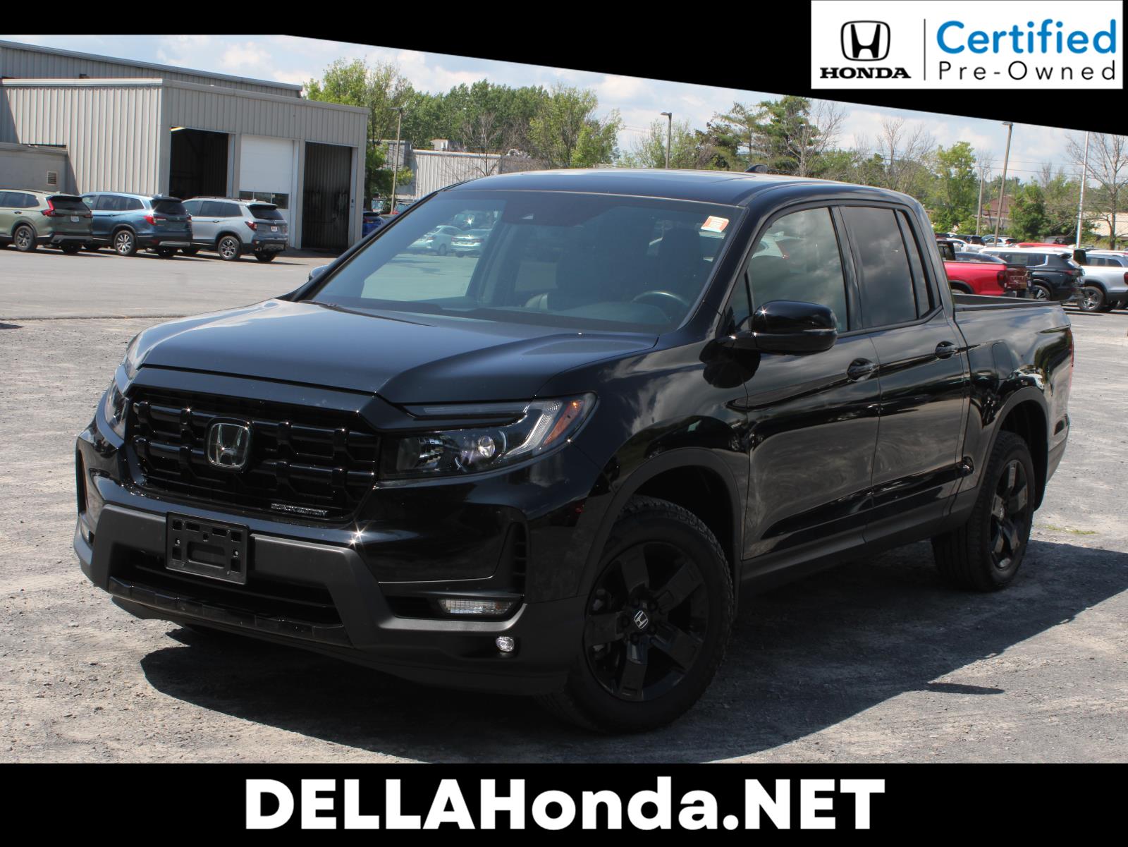 Crystal Black Pearl 2024 Honda Ridgeline Pickup Truck All-Wheel Drive Automatic