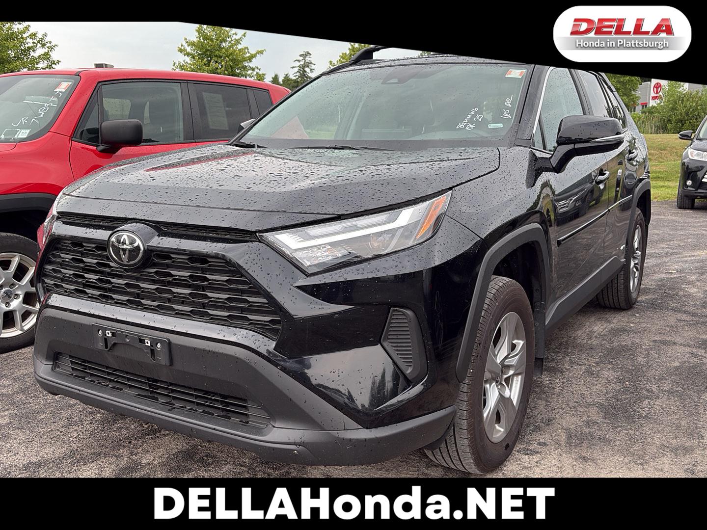 Midnight Black Metallic 2025 Toyota RAV4 Hybrid SUV / Crossover All-Wheel Drive Continuously Variable Transmission
