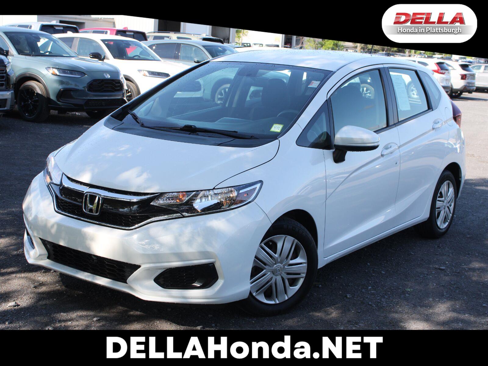 Platinum White Pearl 2019 Honda Fit Hatchback Front-Wheel Drive Continuously Variable Transmission