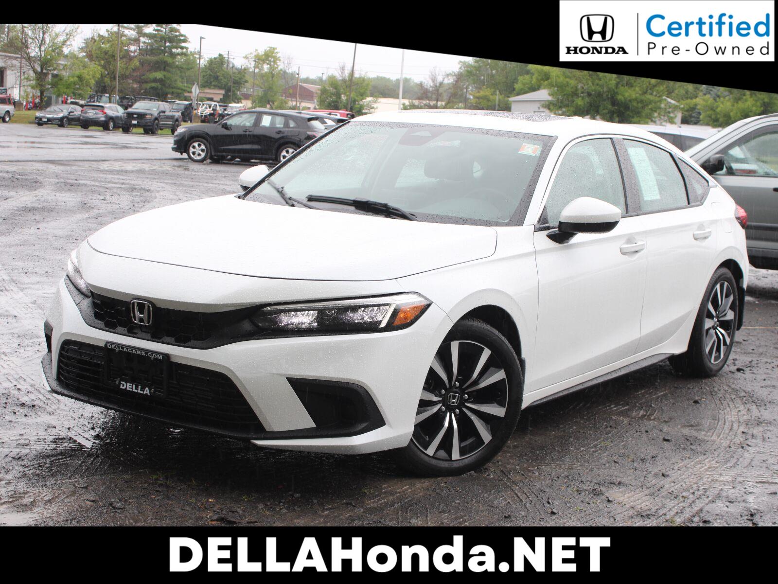 Platinum White Pearl 2023 Honda Civic Hatchback Hatchback Front-Wheel Drive Continuously Variable Transmission