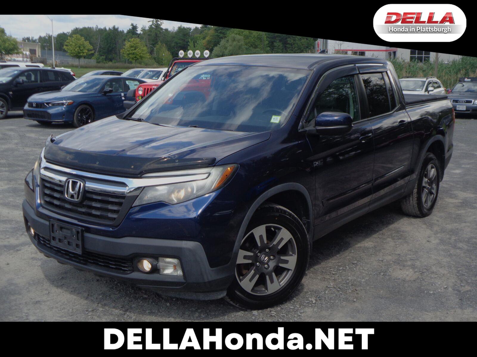 Black (Obsidian Blue Pearl) 2017 Honda Ridgeline Pickup Truck All-Wheel Drive Automatic