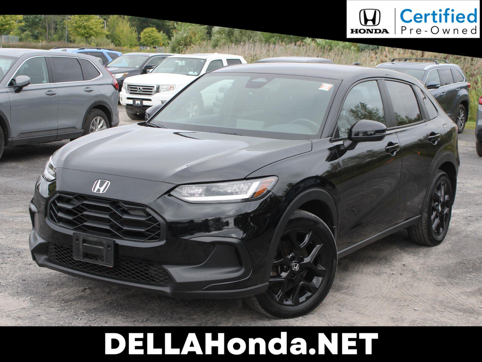 Crystal Black Pearl 2024 Honda HR-V SUV / Crossover All-Wheel Drive Continuously Variable Transmission