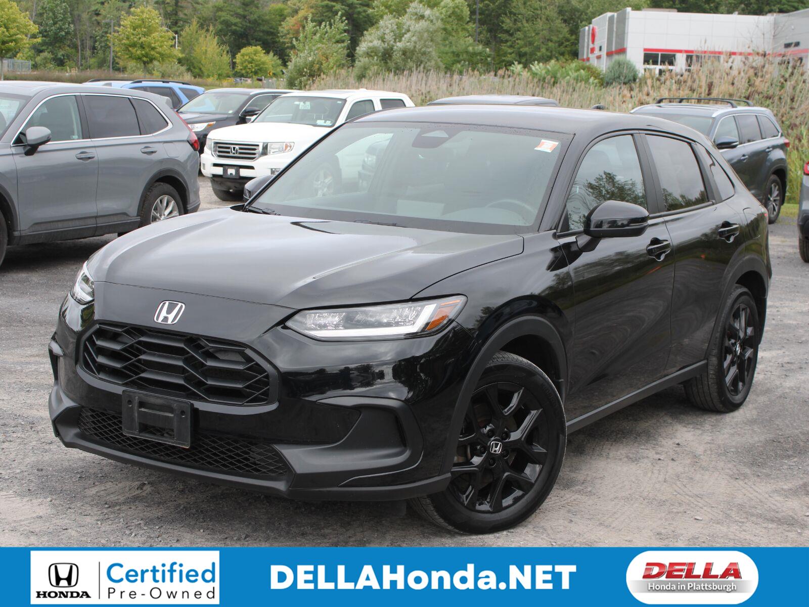 Crystal Black Pearl 2024 Honda HR-V SUV / Crossover All-Wheel Drive Continuously Variable Transmission