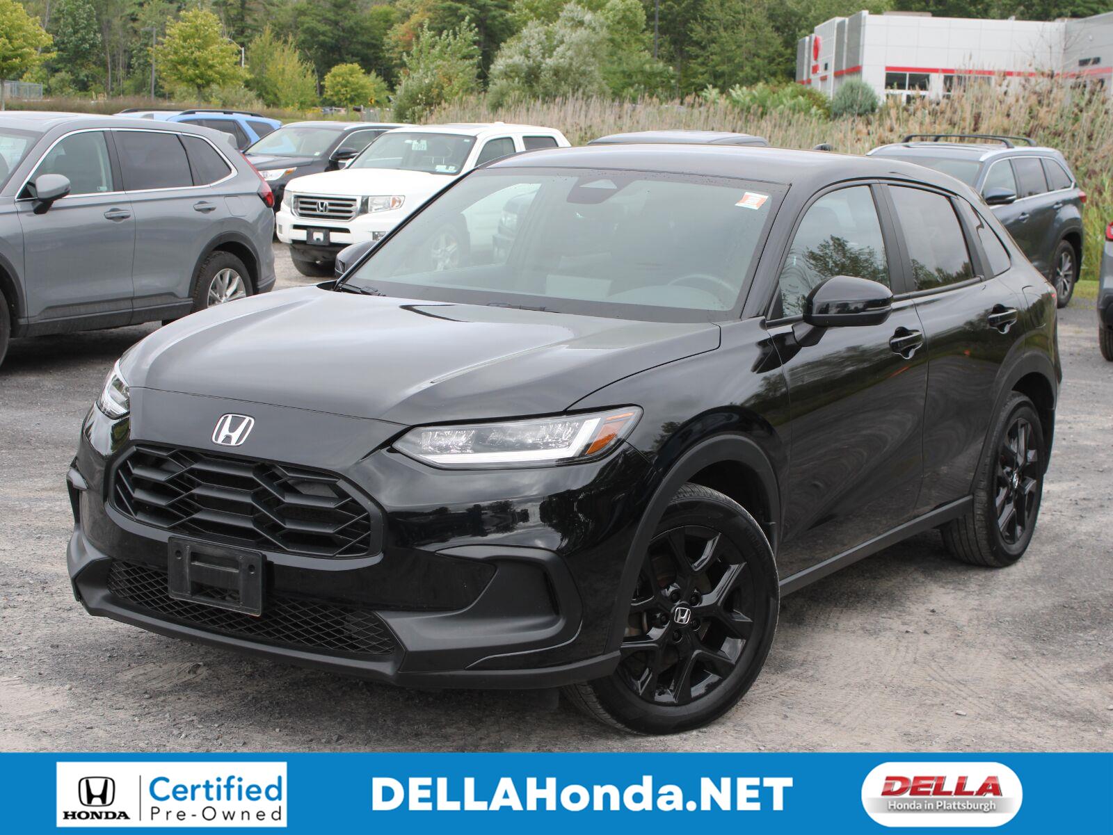 Crystal Black Pearl 2024 Honda HR-V SUV / Crossover All-Wheel Drive Continuously Variable Transmission