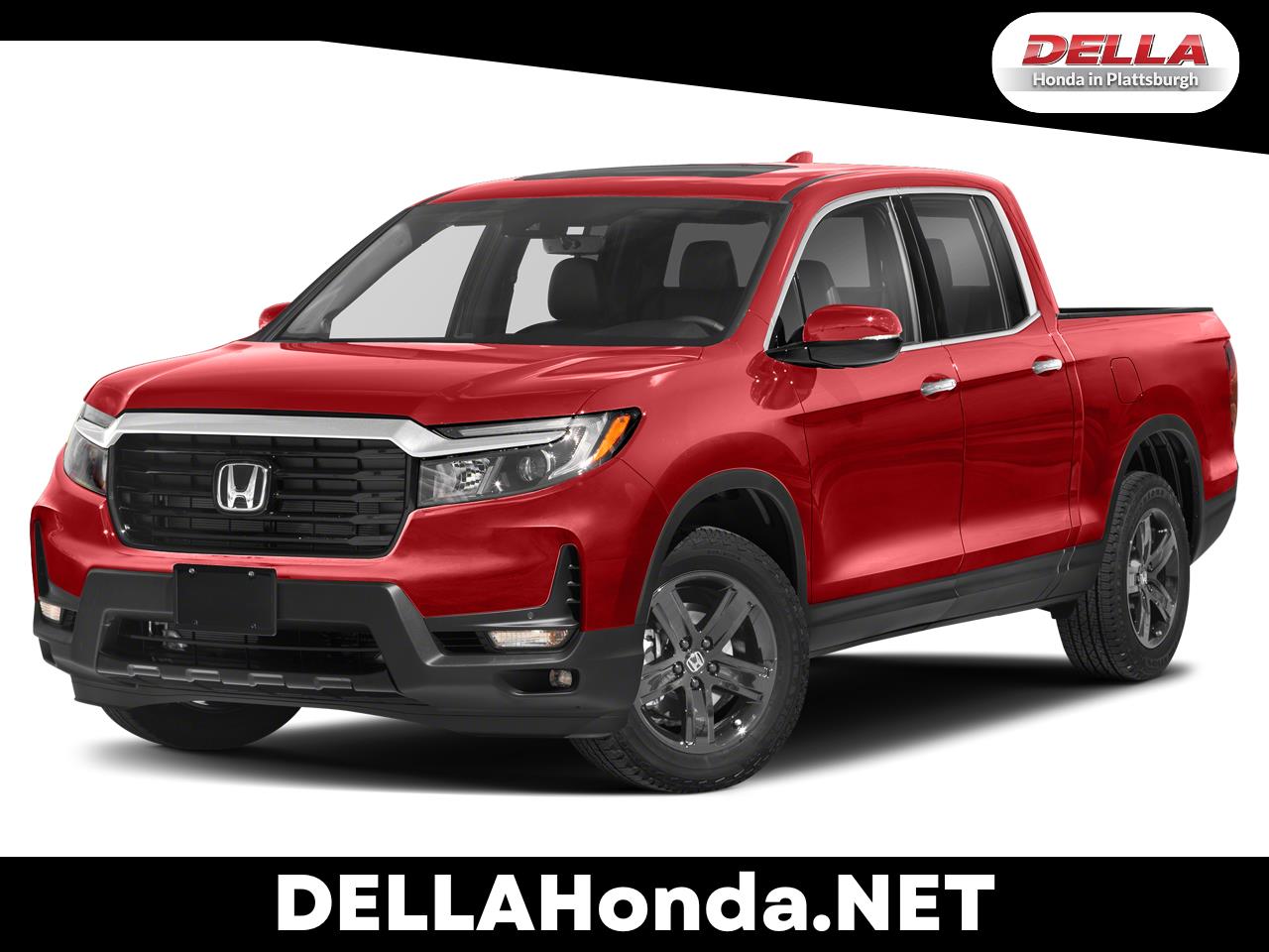 Radiant Red Metallic II 2022 Honda Ridgeline RTL-E AWD Pickup Truck All-Wheel Drive Automatic