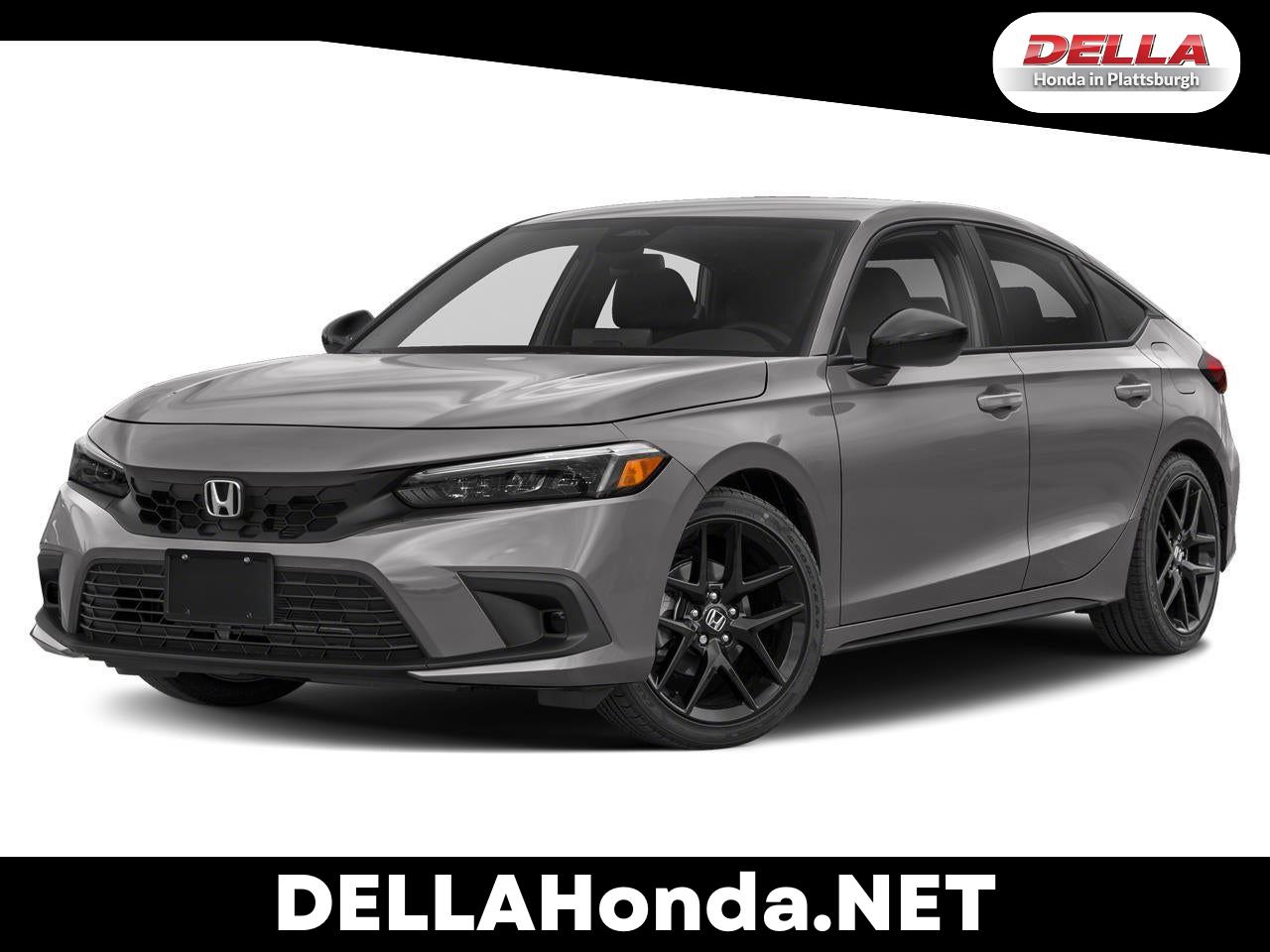 Blue 2023 Honda Civic Hatchback Sport FWD Hatchback Front-Wheel Drive Automatic
