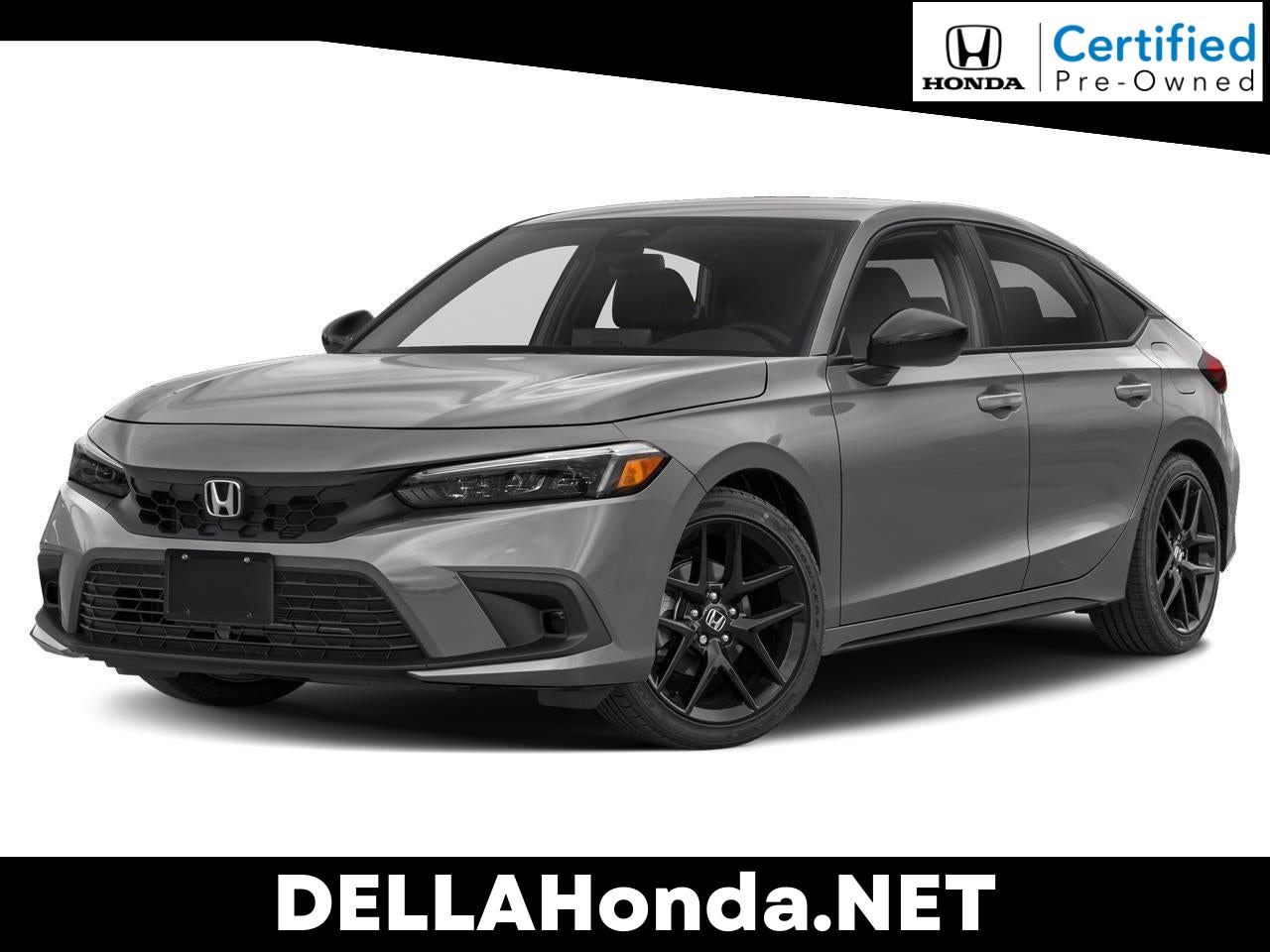 Blue 2023 Honda Civic Hatchback Sport FWD Hatchback Front-Wheel Drive Automatic