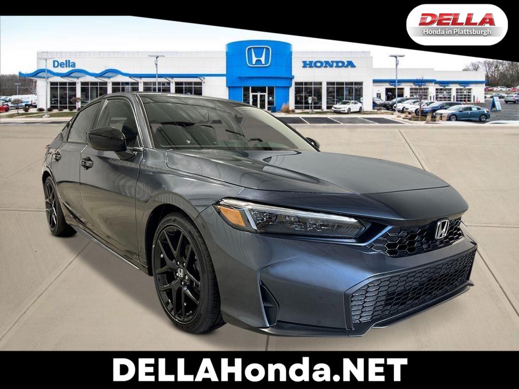 Meteorite Gray Metallic 2026 Honda Civic Hatchback Hatchback Front-Wheel Drive Continuously Variable Transmission