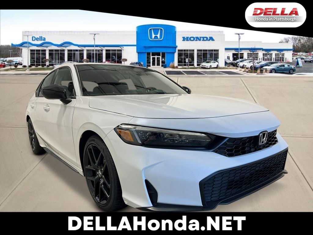Platinum White Pearl 2026 Honda Civic Hatchback Hatchback Front-Wheel Drive Continuously Variable Transmission