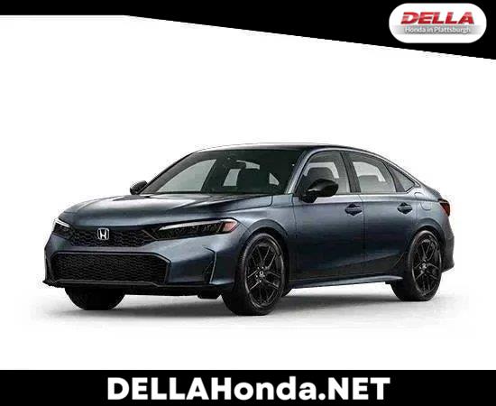Meteorite Gray Metallic 2026 Honda Civic Sedan Front-Wheel Drive Continuously Variable Transmission
