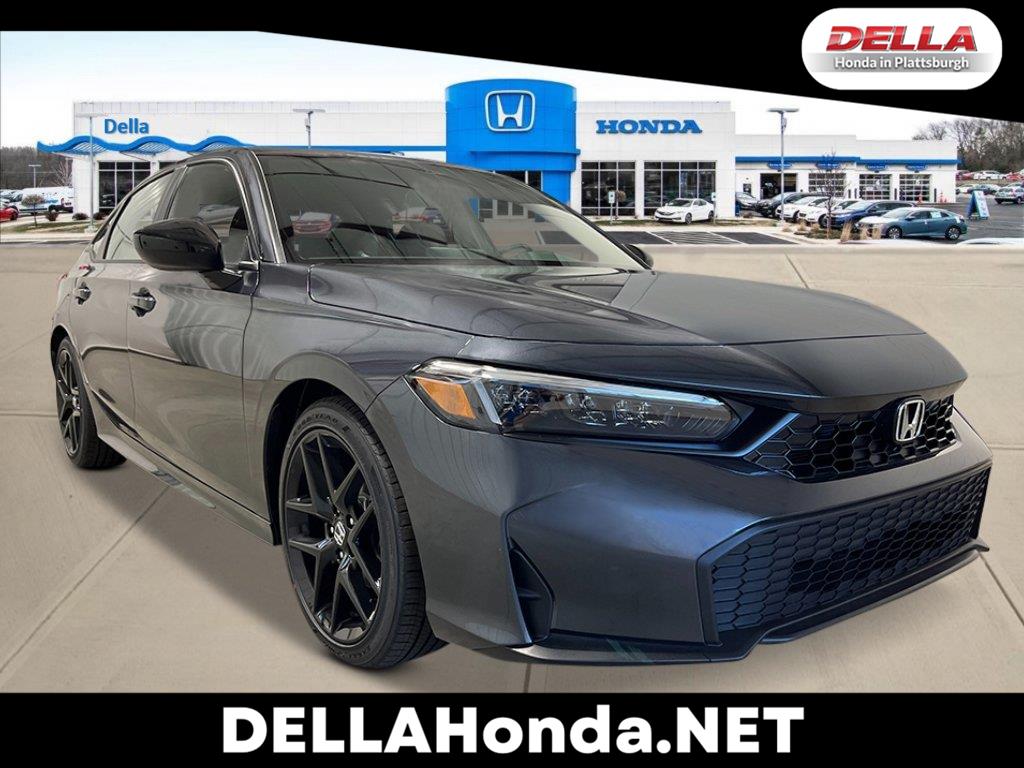 Meteorite Gray Metallic 2026 Honda Civic Sedan Front-Wheel Drive Continuously Variable Transmission