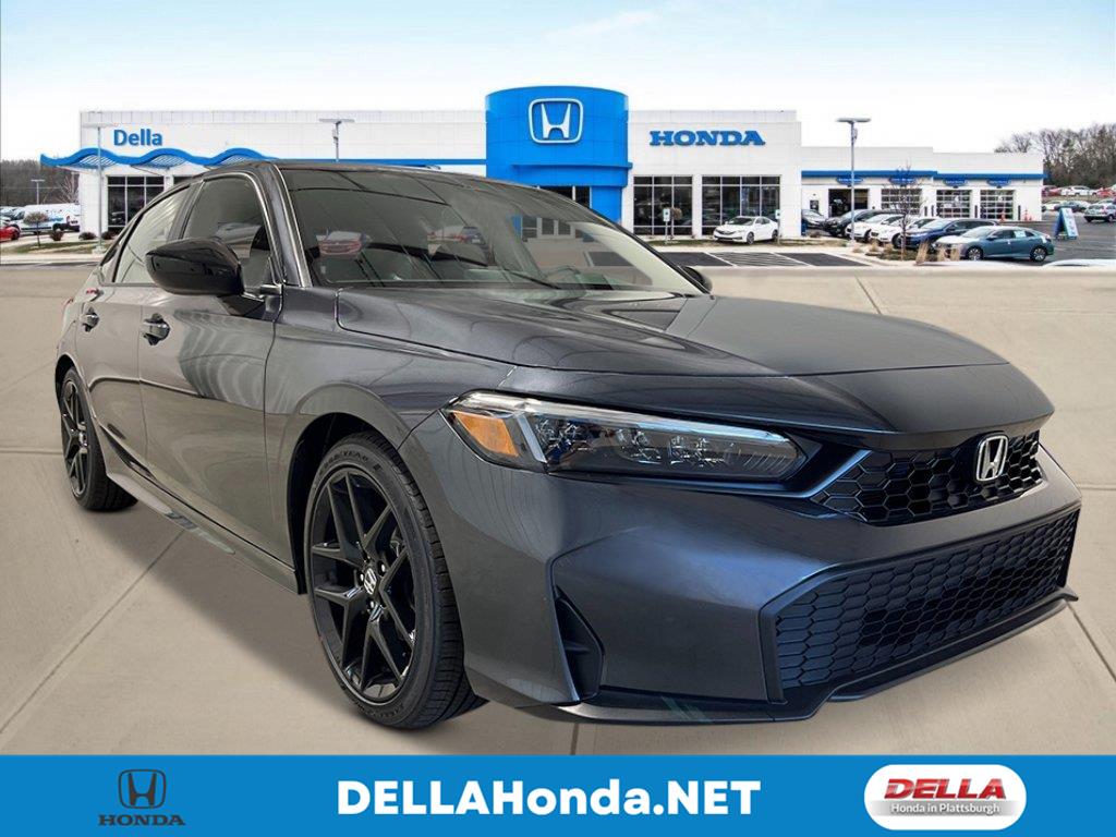 Meteorite Gray Metallic 2026 Honda Civic Sedan Front-Wheel Drive Continuously Variable Transmission