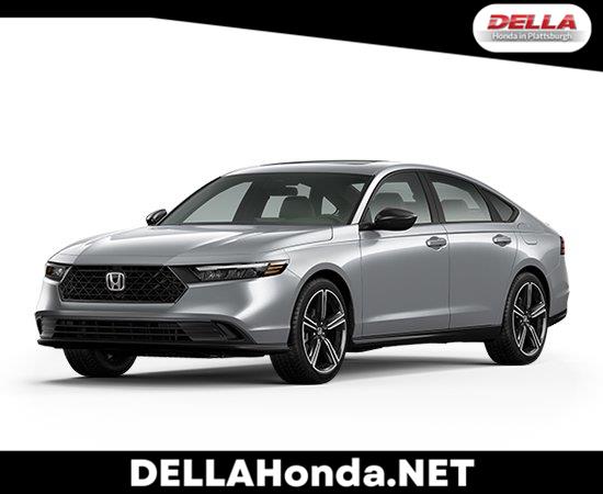 Solar Silver Metallic 2026 Honda Accord Hybrid Sedan Front-Wheel Drive Continuously Variable Transmission