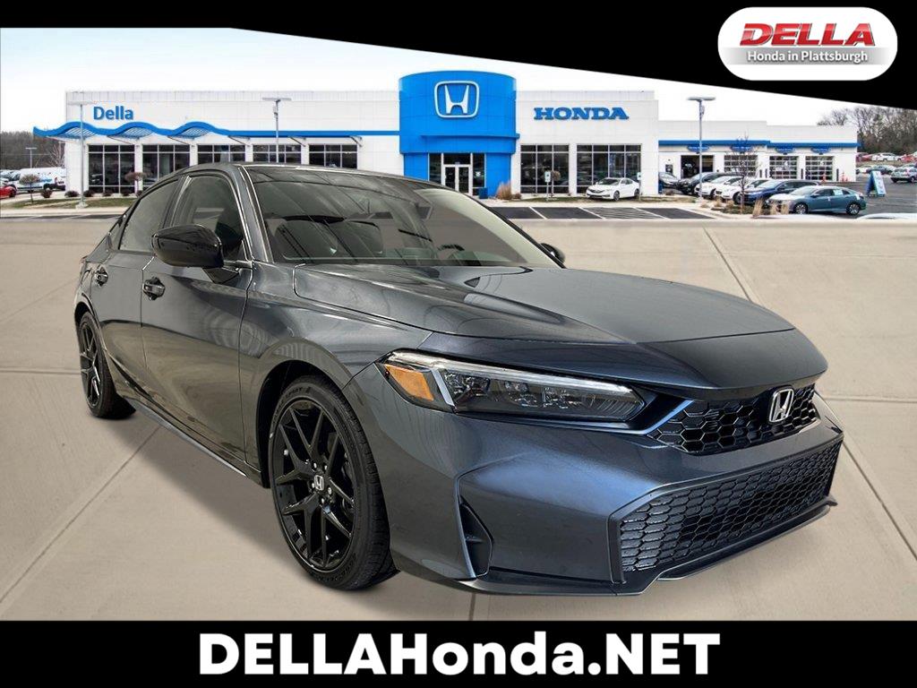 Meteorite Gray Metallic 2026 Honda Civic Hatchback Hatchback Front-Wheel Drive Continuously Variable Transmission
