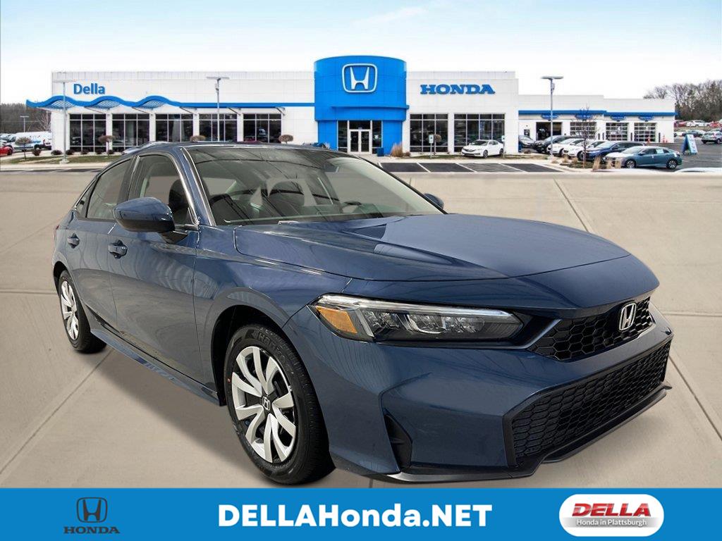 Blue Lagoon Pearl 2026 Honda Civic Sedan Front-Wheel Drive Continuously Variable Transmission