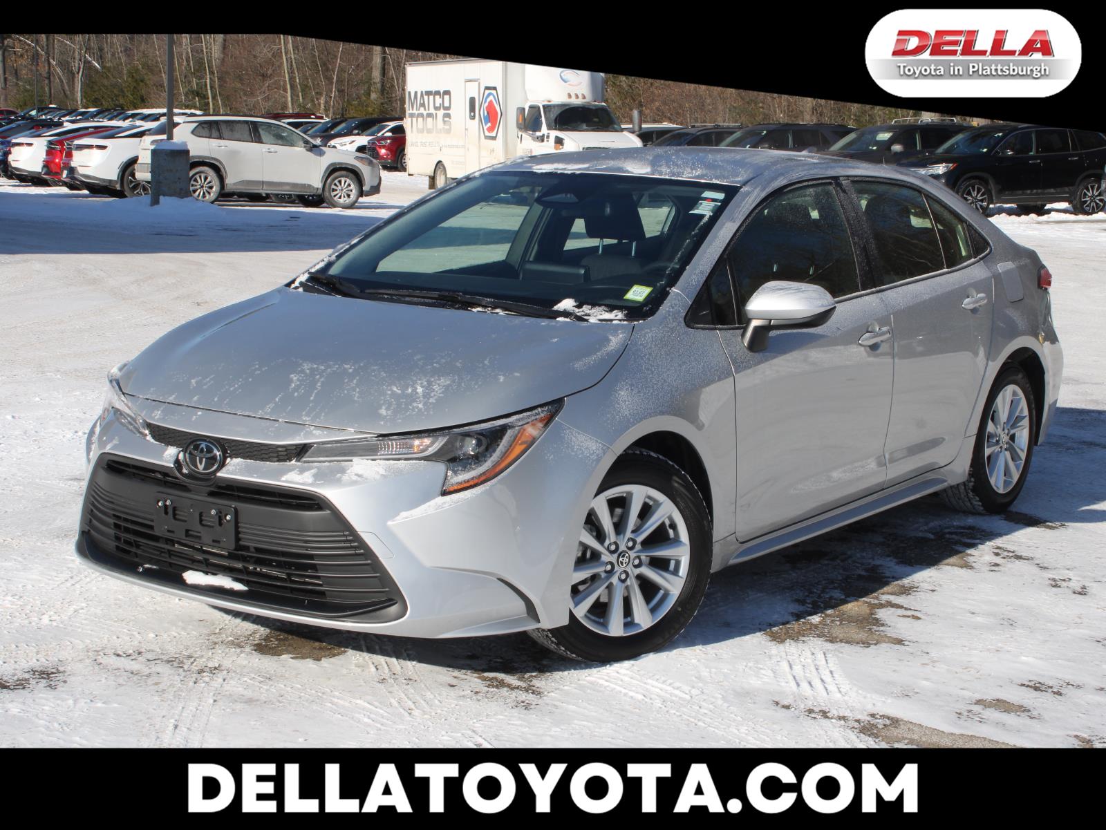 Classic Silver Metallic 2024 Toyota Corolla LE FWD Sedan Front-Wheel Drive Continuously Variable Transmission