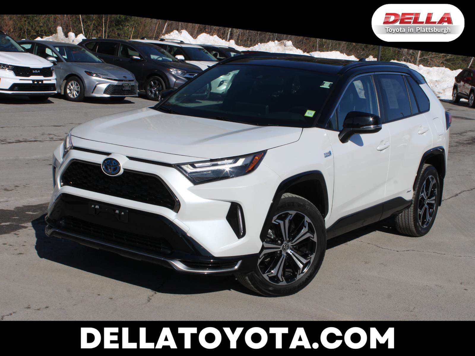 Wind Chill Pearl w/Midnight Black Metallic Roof 2023 Toyota RAV4 Prime XSE AWD SUV / Crossover All-Wheel Drive Continuously Variable Transmission