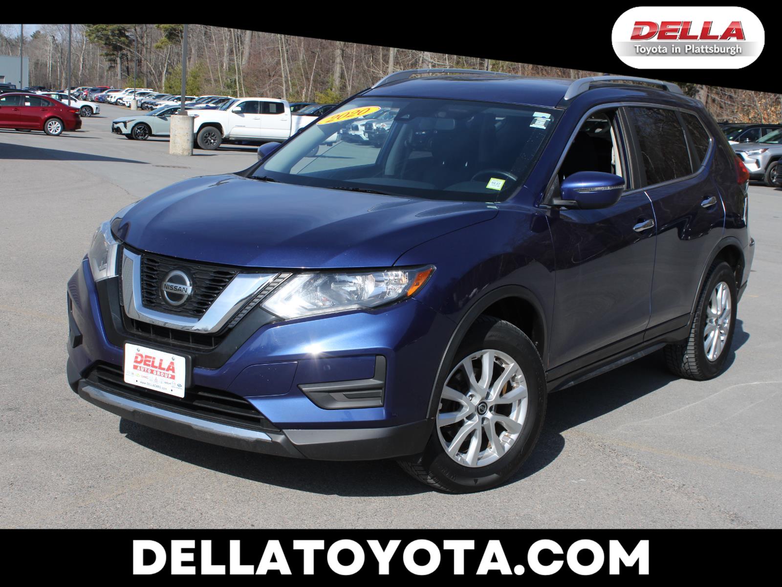 Caspian Blue Metallic 2020 Nissan Rogue SV AWD SUV / Crossover All-Wheel Drive Continuously Variable Transmission