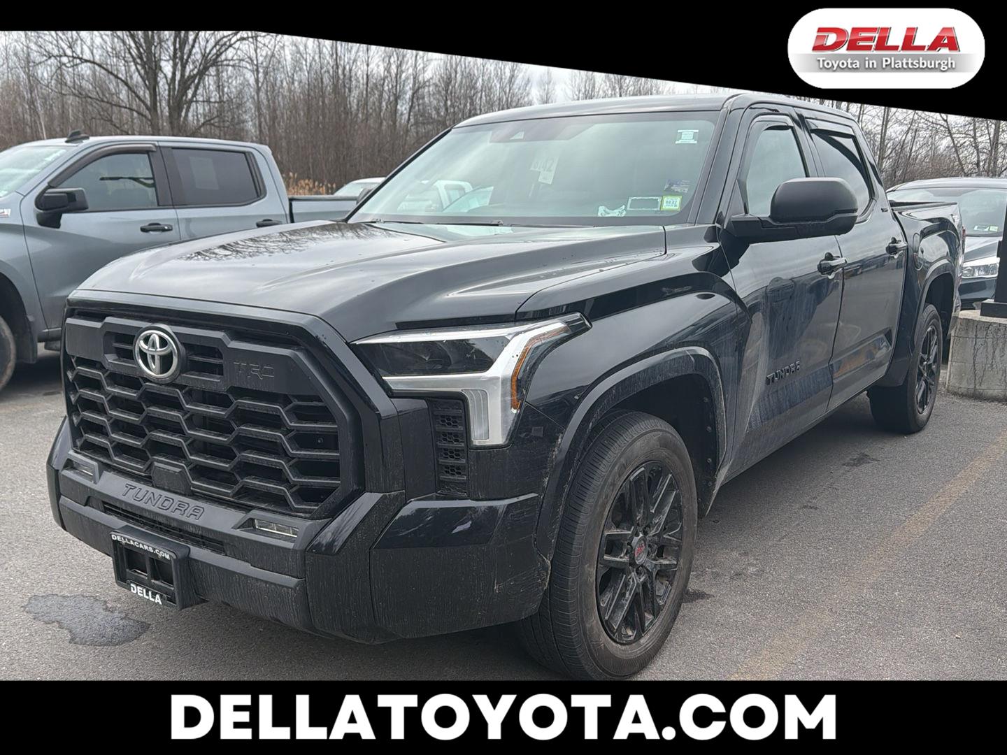 Midnight Black Metallic 2024 Toyota Tundra SR5 CrewMax Cab 4WD Pickup Truck Four-Wheel Drive Automatic