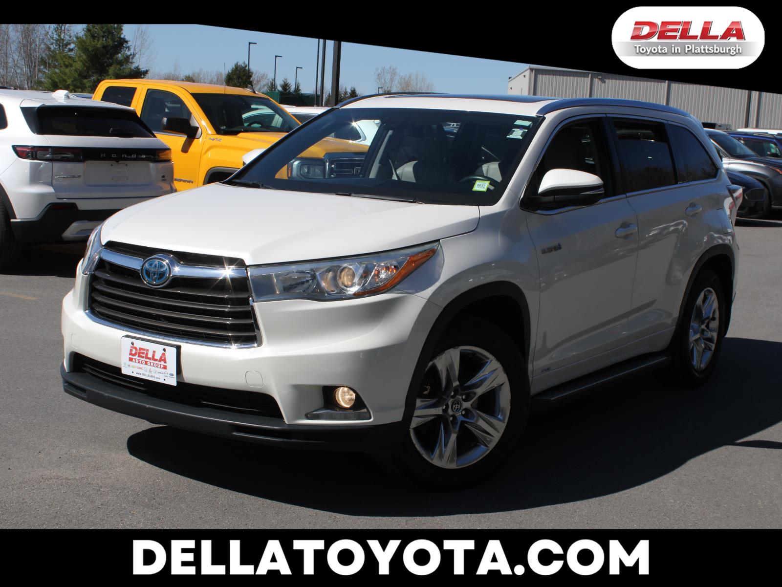 White (Blizzard Pearl) 2016 Toyota Highlander Hybrid Limited Platinum SUV / Crossover All-Wheel Drive Continuously Variable Transmission