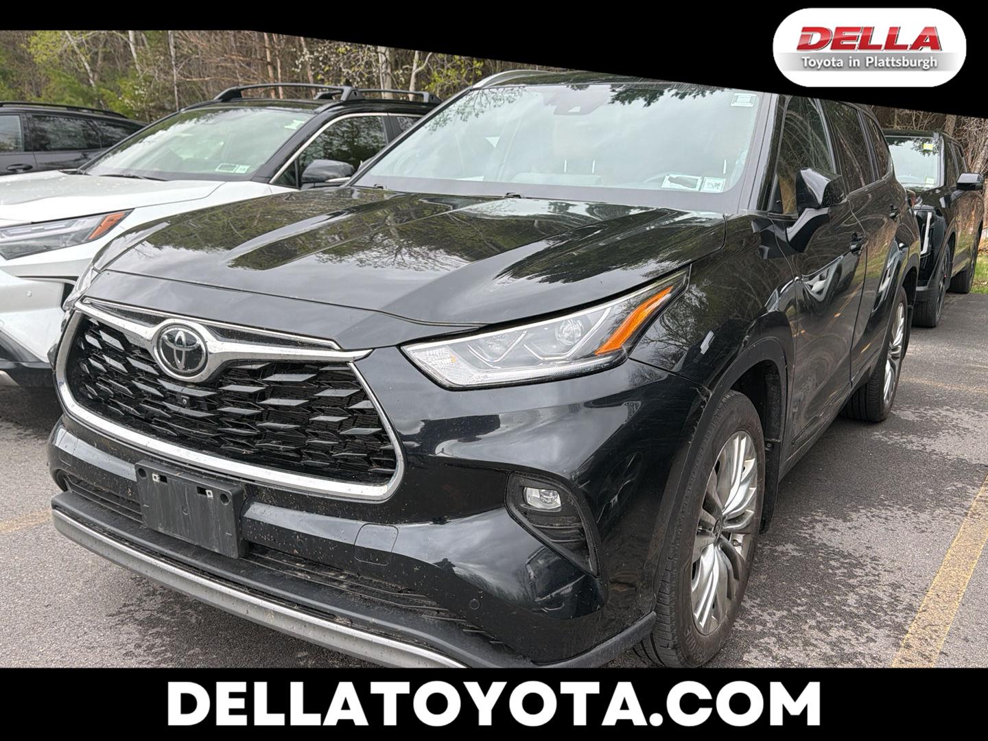 Midnight Black Metallic 2024 Toyota Highlander Platinum AWD SUV / Crossover All-Wheel Drive 8-Speed Automatic