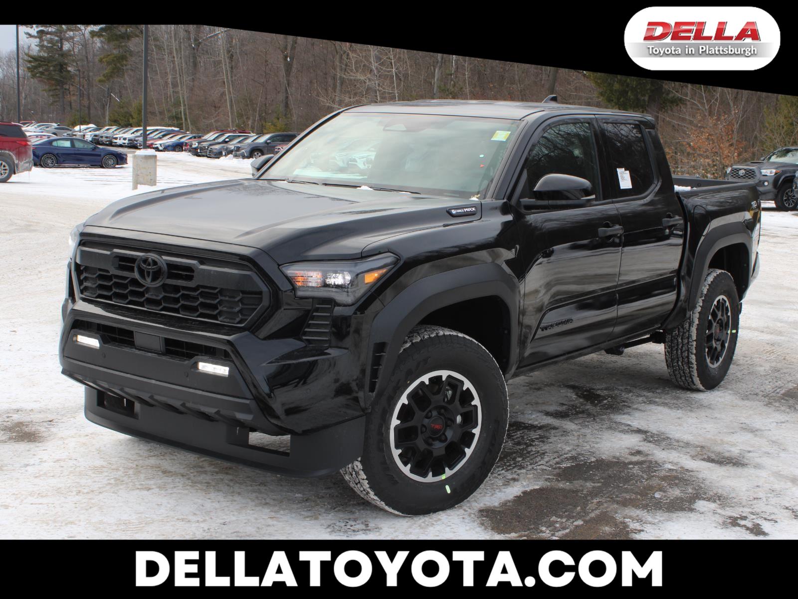 Black 2026 Toyota Tacoma TRD Off-Road Double Cab 4WD Pickup Truck Four-Wheel Drive 8-Speed Automatic