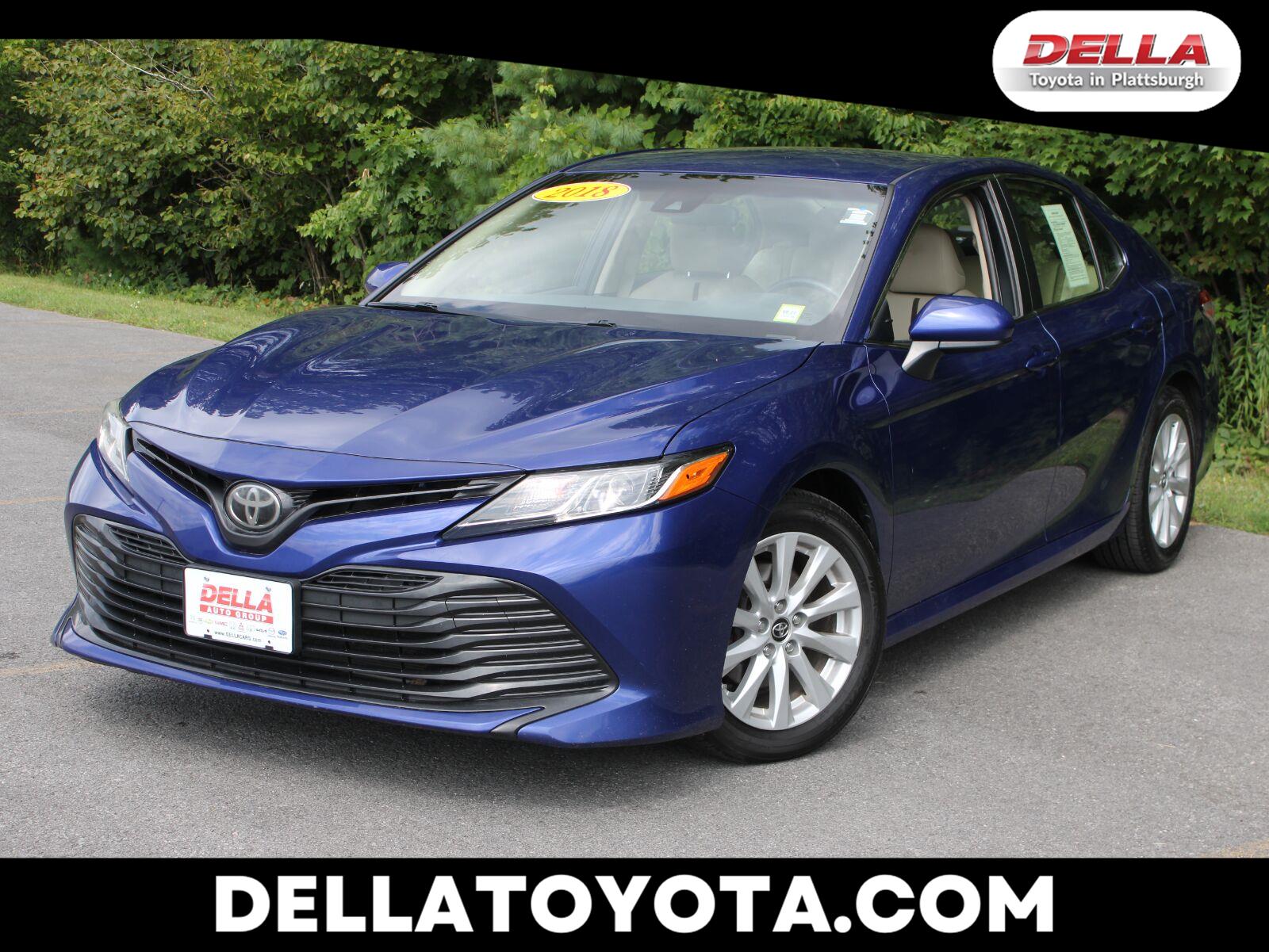 Blue Crush Metallic 2018 Toyota Camry Sedan Front-Wheel Drive 8-Speed Automatic