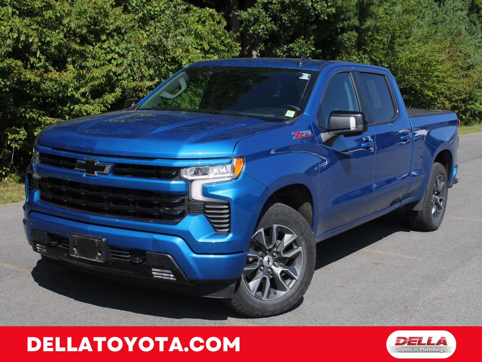 Glacier Blue Metallic 2023 Chevrolet Silverado 1500 Pickup Truck Four-Wheel Drive Automatic
