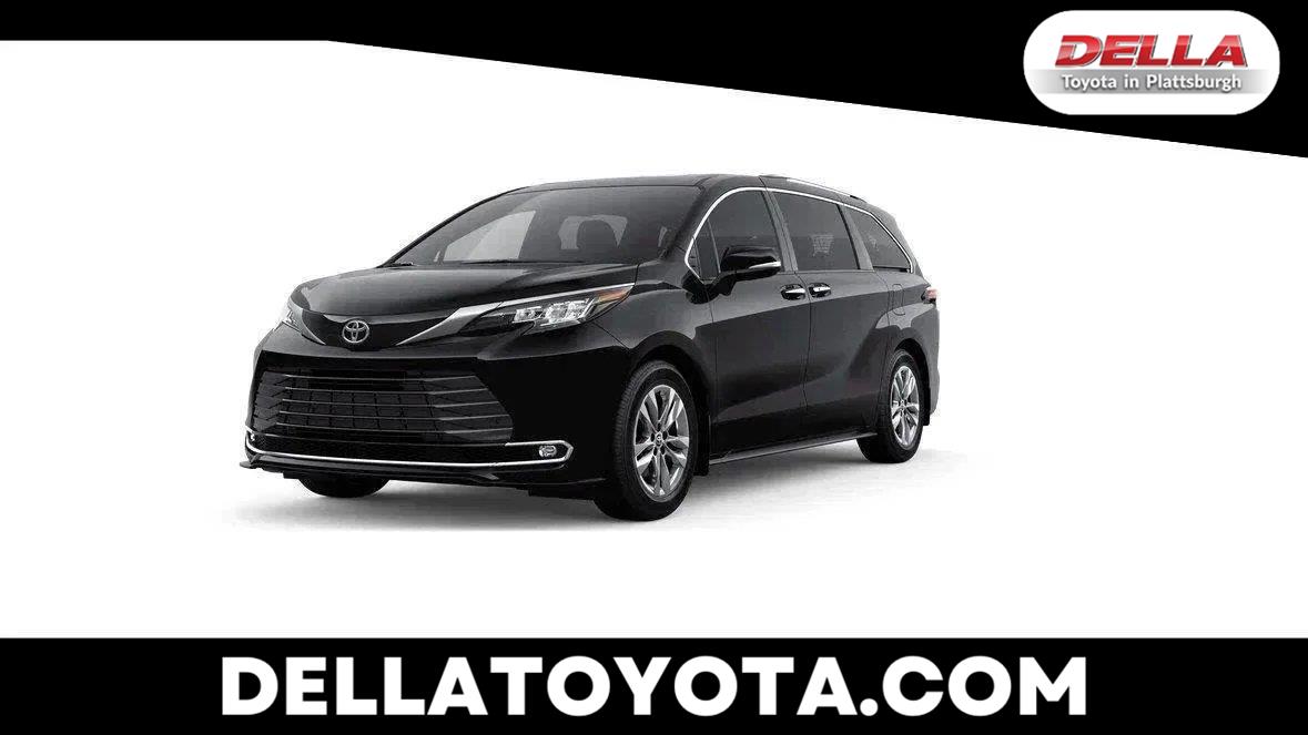 Midnight Black Metallic 2026 Toyota Sienna Minivan All-Wheel Drive Continuously Variable Transmission