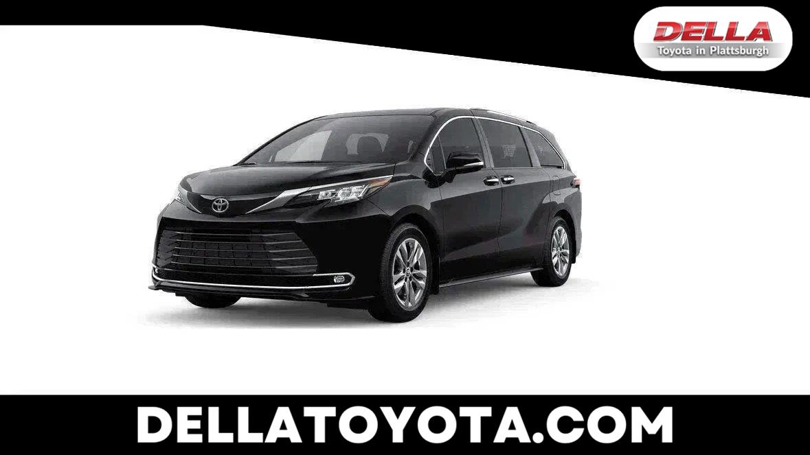 Midnight Black Metallic 2026 Toyota Sienna Minivan All-Wheel Drive Continuously Variable Transmission