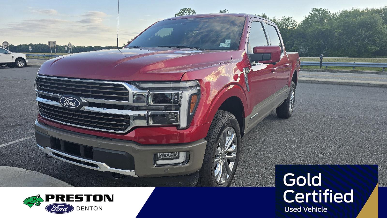 Rapid Red Metallic Tinted Clearcoat/Marsh Gray 2025 Ford F-150 King Ranch SuperCrew 4WD Pickup Truck Four-Wheel Drive Automatic