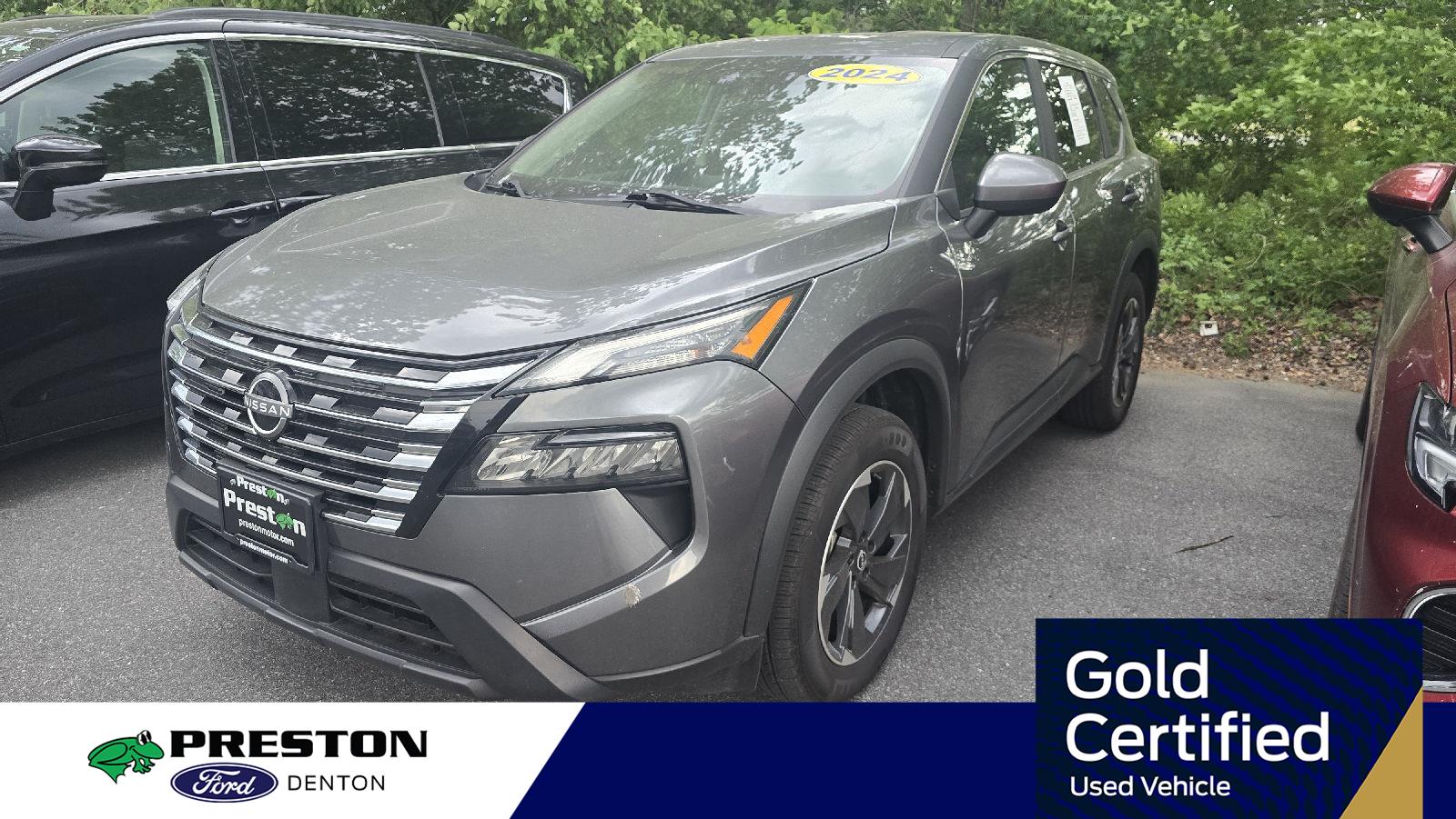 Gray (Gun Metallic) 2024 Nissan Rogue SV AWD SUV / Crossover All-Wheel Drive Continuously Variable Transmission