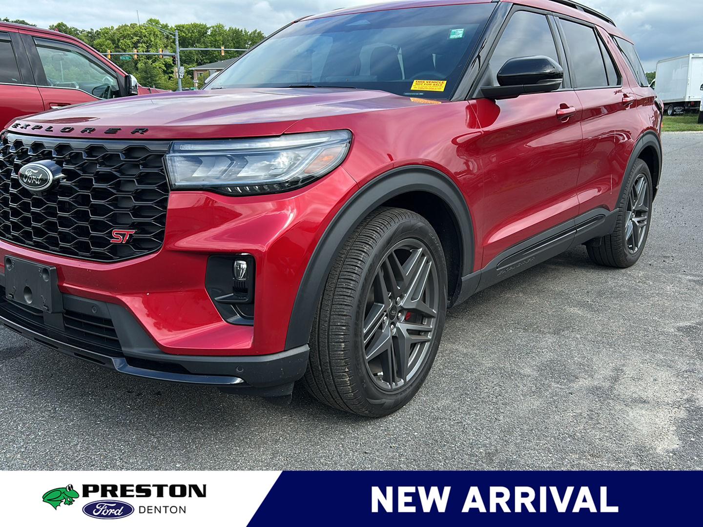 Rapid Red Metallic Tinted Clearcoat 2025 Ford Explorer SUV / Crossover All-Wheel Drive Automatic
