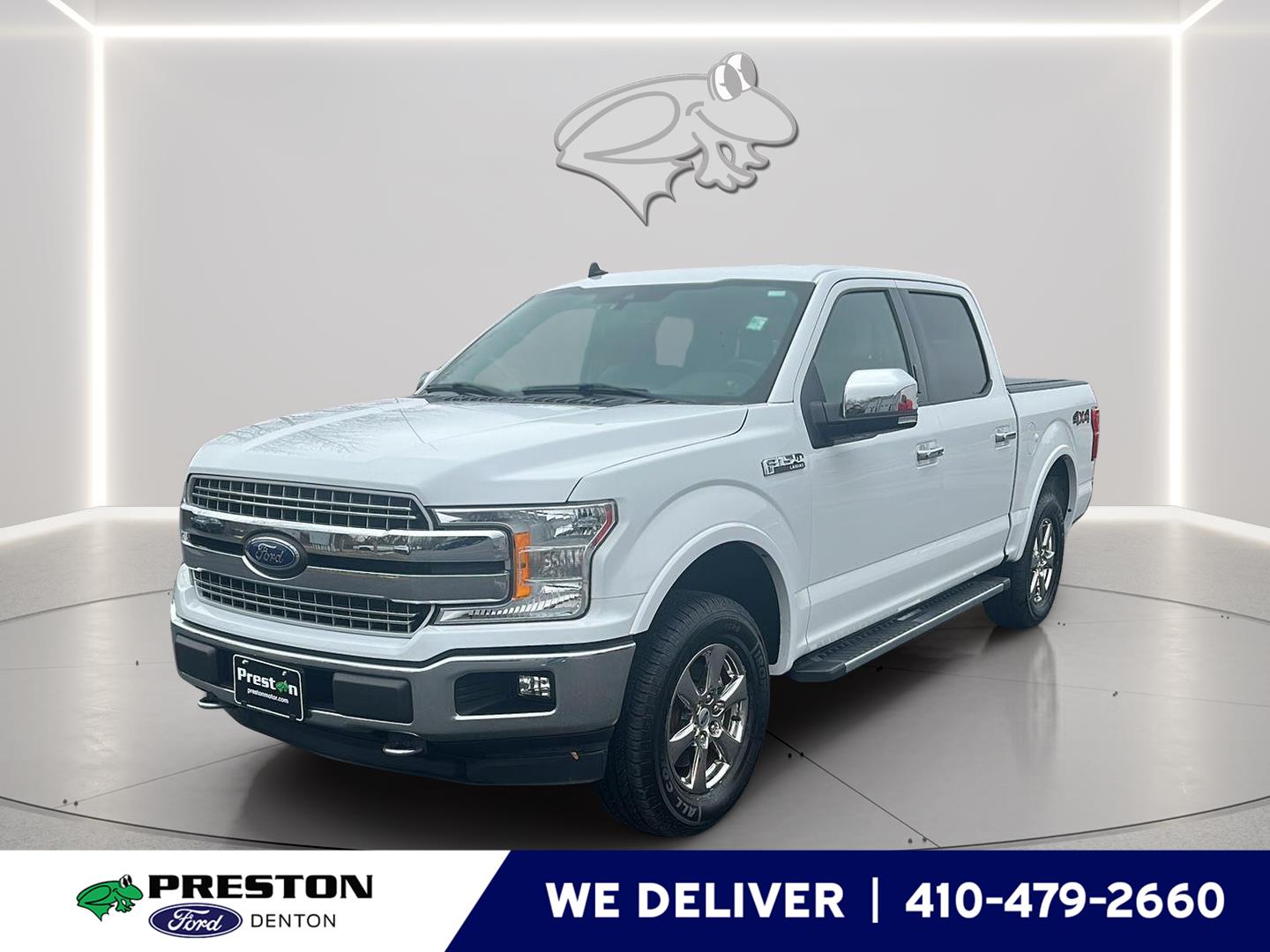 Oxford White 2020 Ford F-150 Lariat SuperCrew 4WD Pickup Truck Four-Wheel Drive Automatic