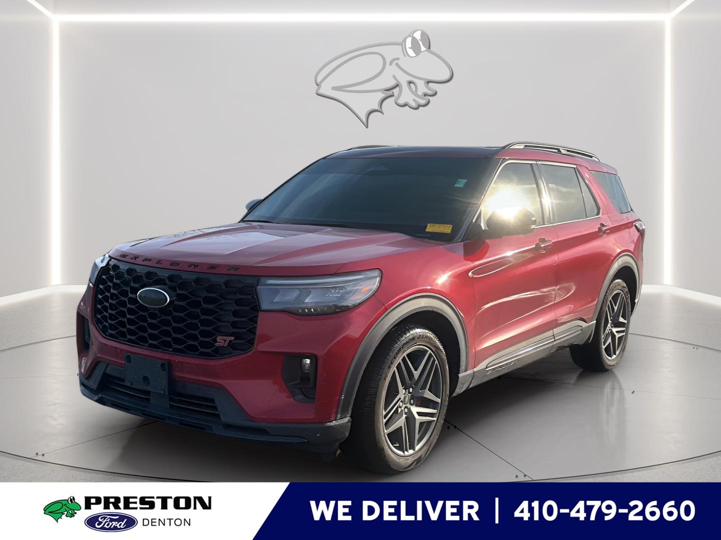 Rapid Red Metallic Tinted Clearcoat 2025 Ford Explorer ST AWD SUV / Crossover All-Wheel Drive Automatic