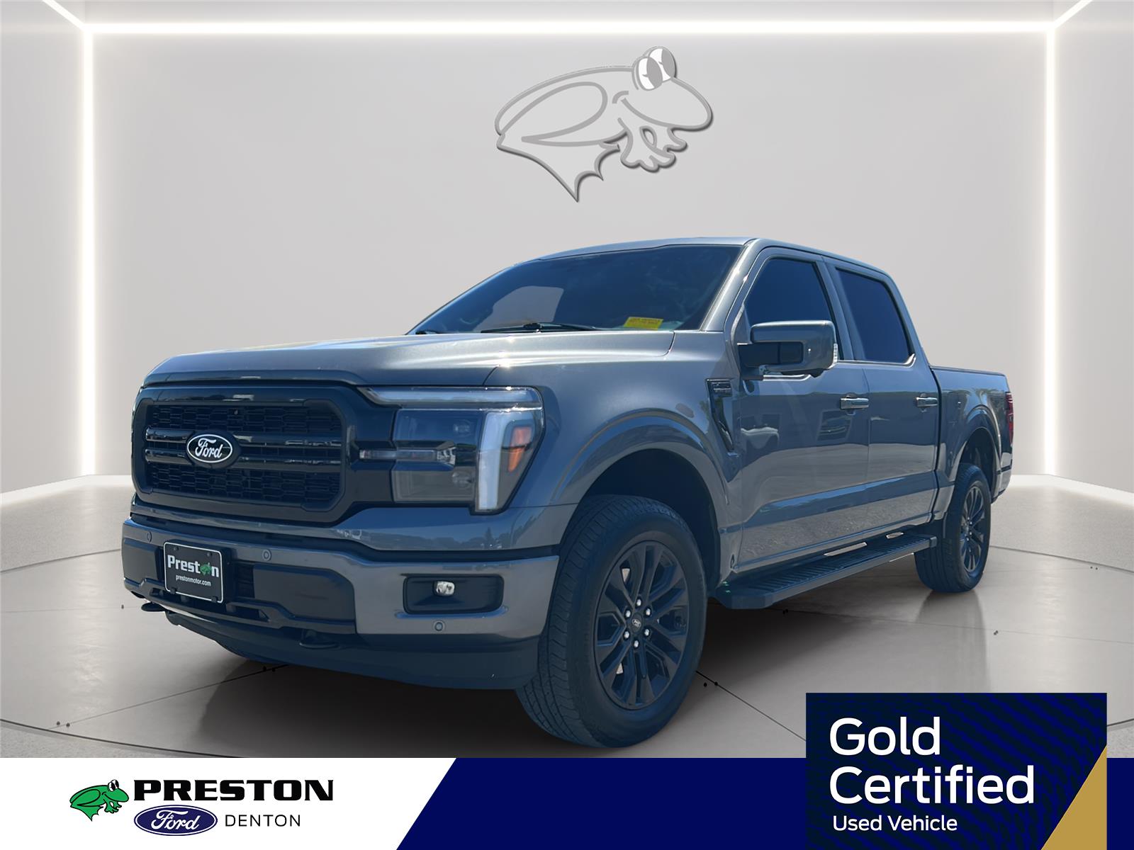 Carbonized Gray 2025 Ford F-150 Lariat SuperCrew 4WD Pickup Truck Four-Wheel Drive Automatic