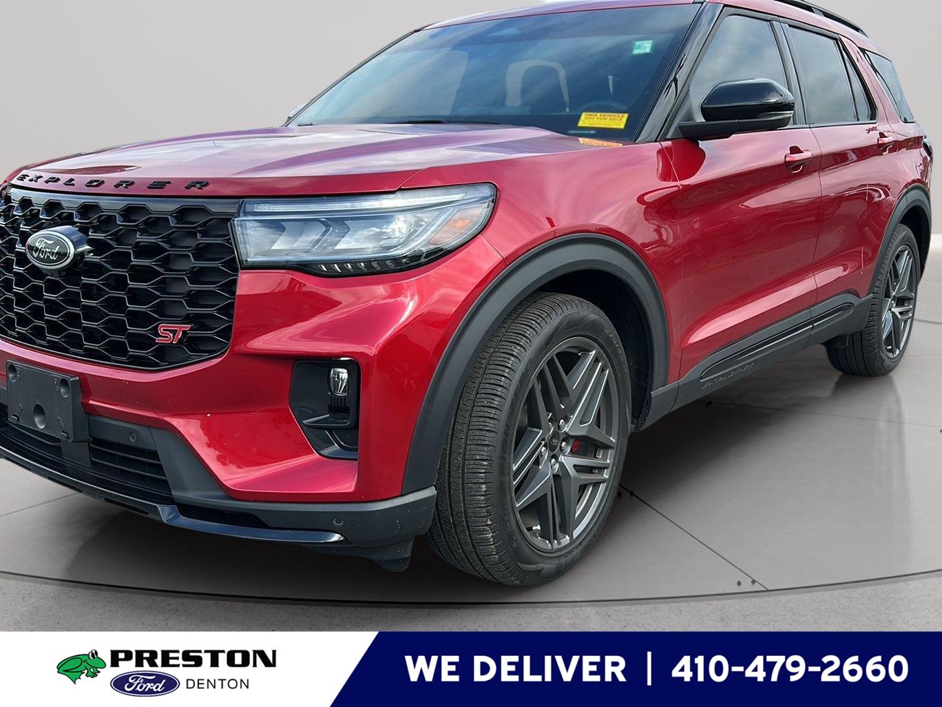 Rapid Red Metallic Tinted Clearcoat 2025 Ford Explorer SUV / Crossover All-Wheel Drive Automatic